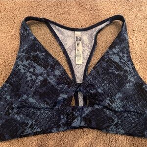 PINK Victoria's Secret Blue Patterned Bra